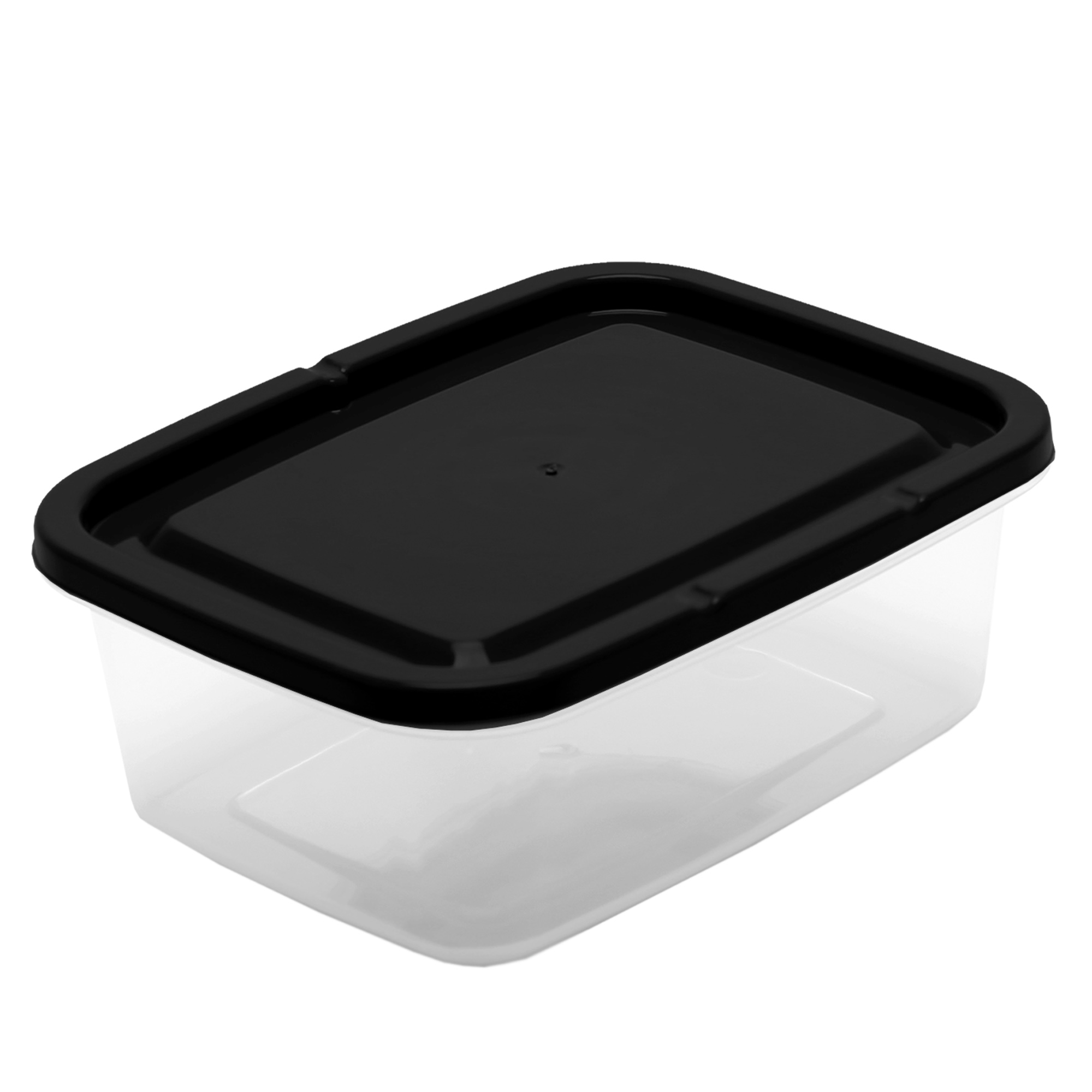 POTE RETANGULAR 1.5L - PRETO