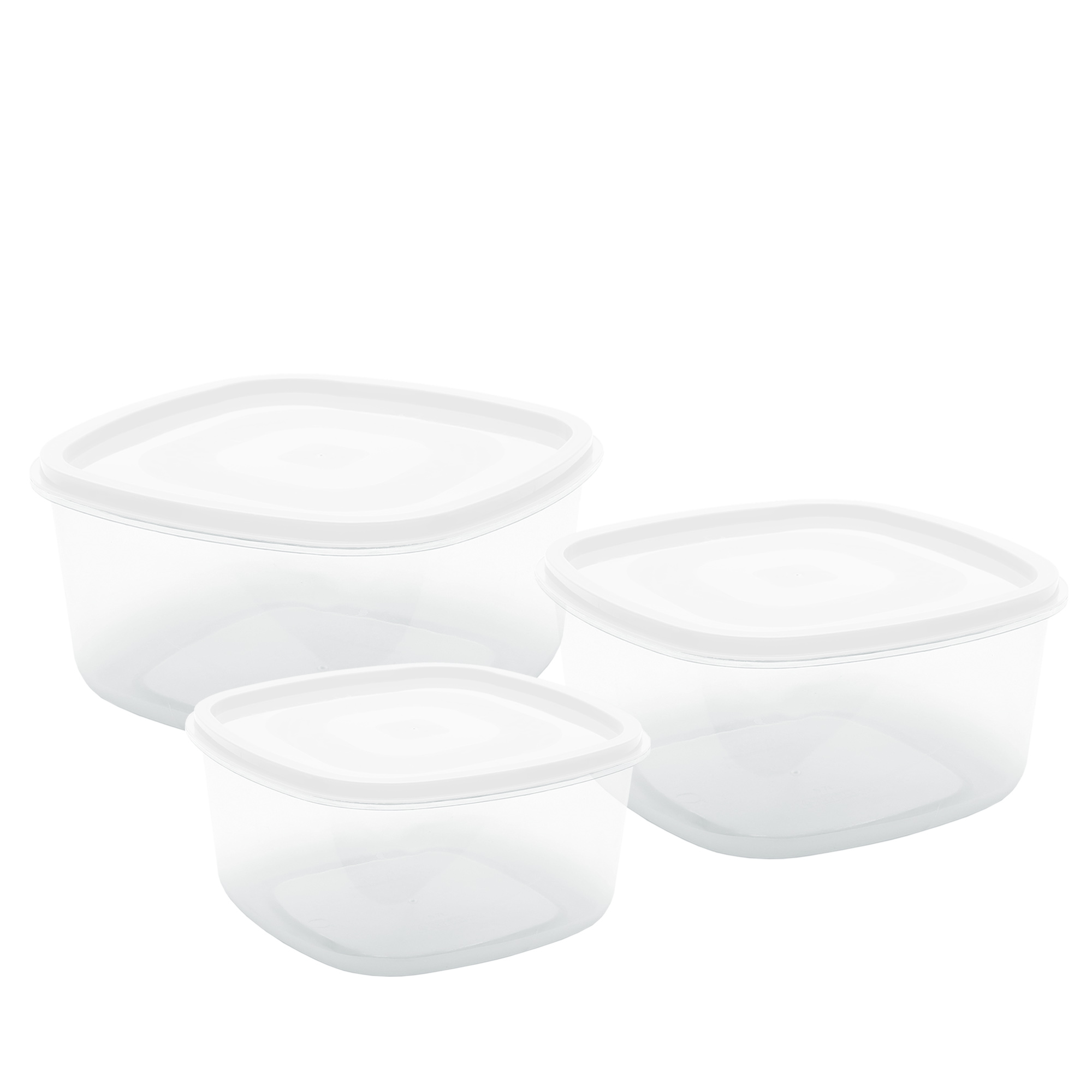 CONJ. 3 POTES QUADRADOS