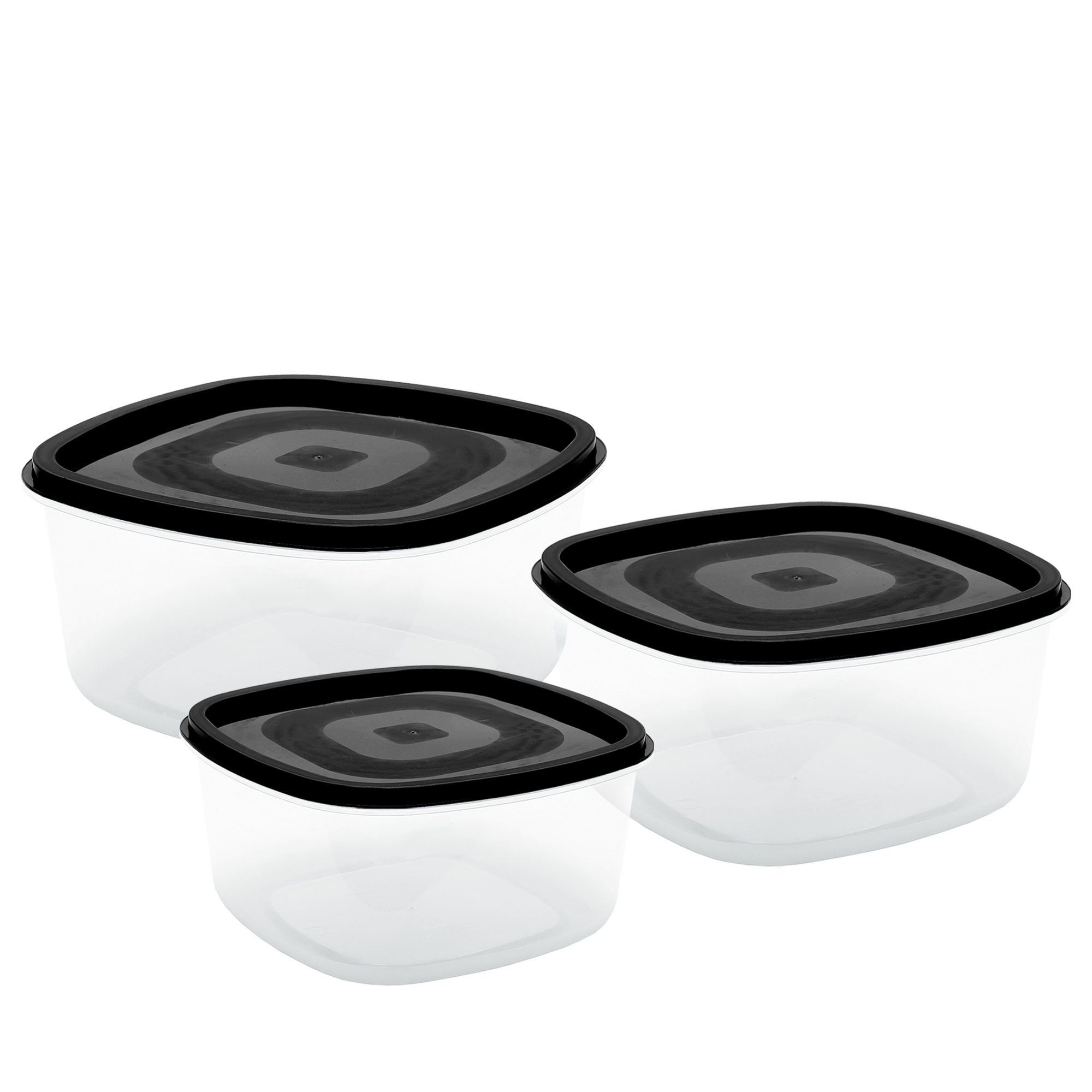 CONJ. 3 POTES QUADRADOS 