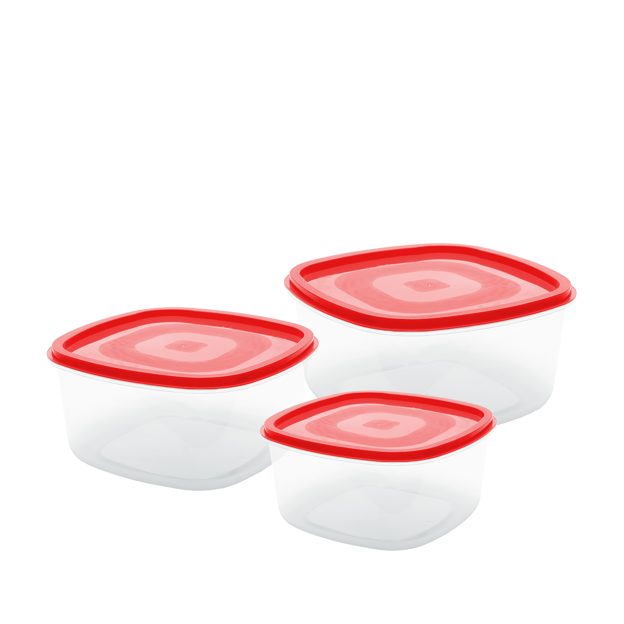 CONJ. 3 POTES QUADRADOS