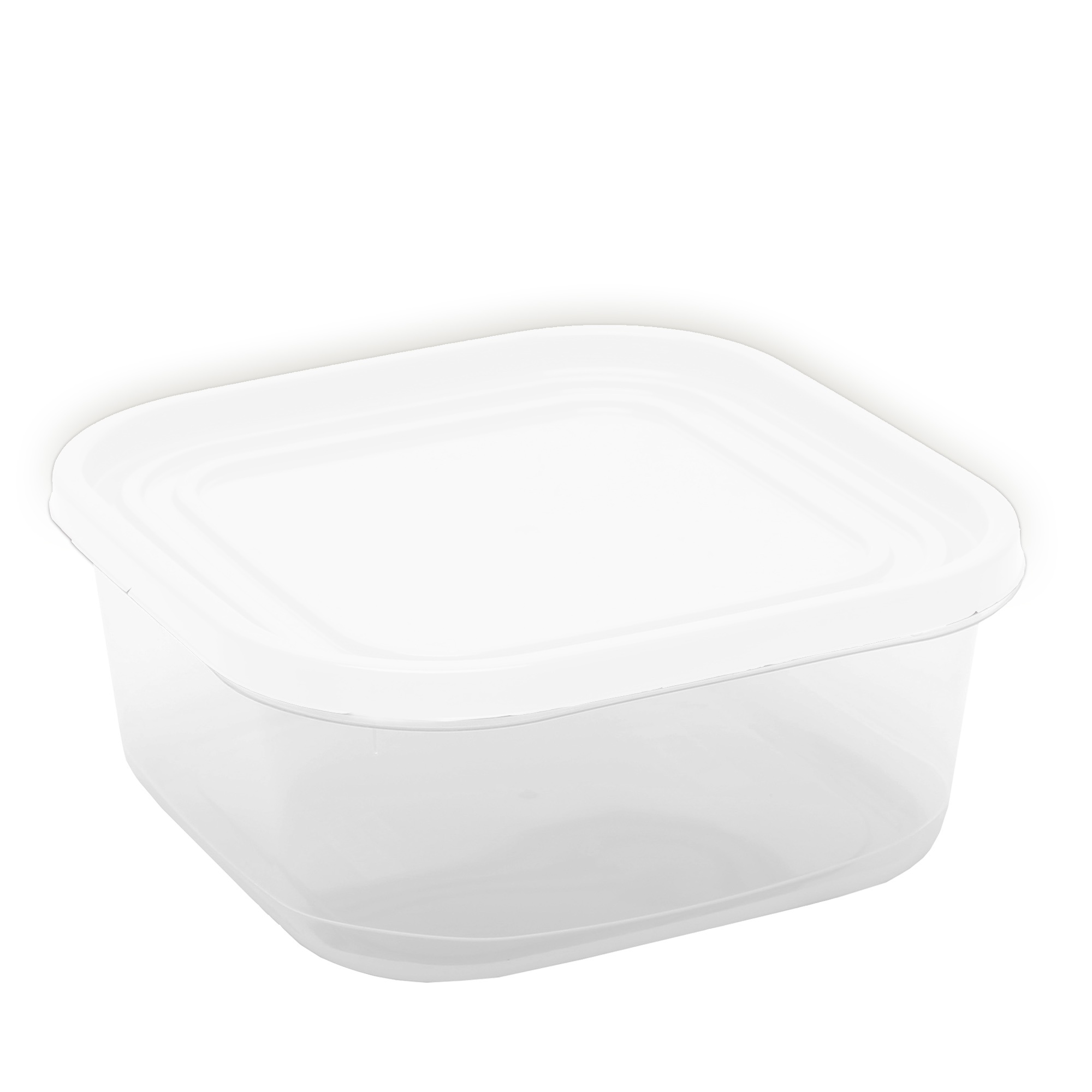 POTE QUADRADO COM FUNDO JATEADO DE 1,05L