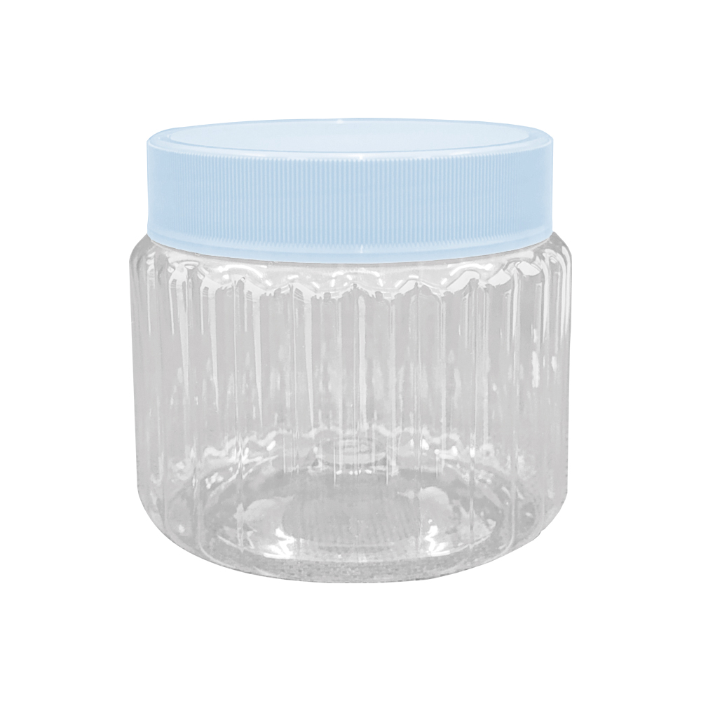 POTE ROSQUEÁVEL CRISTAL, 600ml - AZUL CANDY