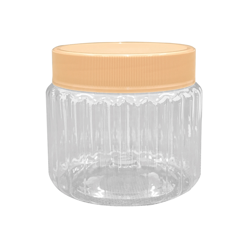 POTE ROSQUEÁVEL CRISTAL, 600ml - LARANJA CANDY